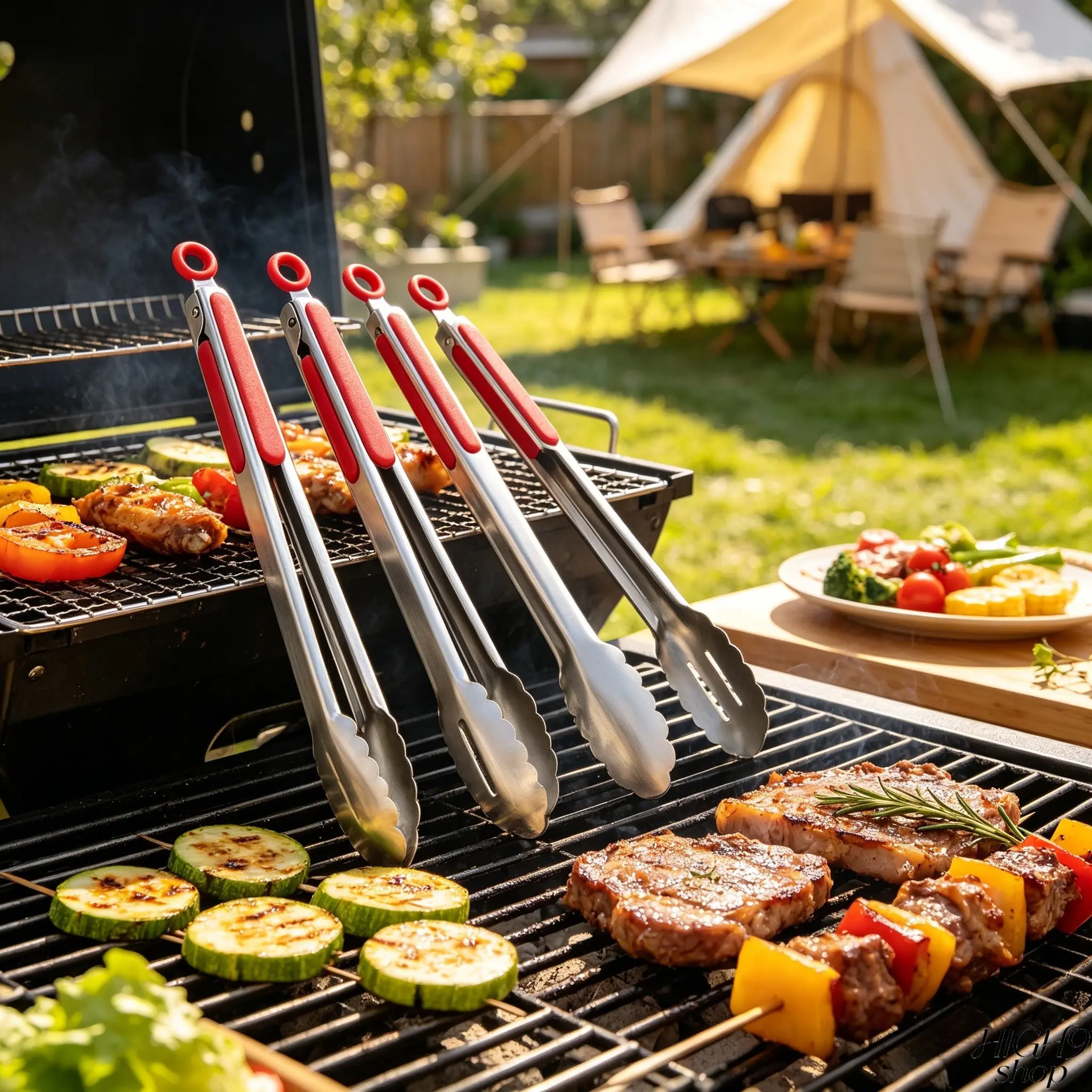 Non Slip 410 Stainless Steel Food Tongs, Heat Resistant Anti Scald Kitchen Clips Ideal For Steak Grilling, Barbecue, Baking And Various Home Cooking Scenarios, Durable High Temperature Resistant Cooking Utensil For Indoor And Outdoor Food Preparation Use