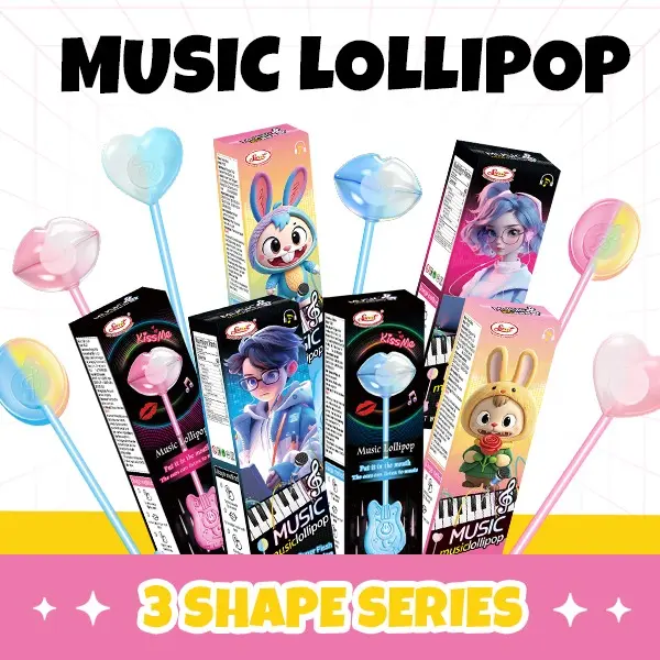 SWOOT Music Lollipop for Kids - Sugar-Free Birthday Snack, Sweet Party Favor Candy, Plays Happy Birthday Song, Strawberry & Blackberry Flavors, Camping Essentials