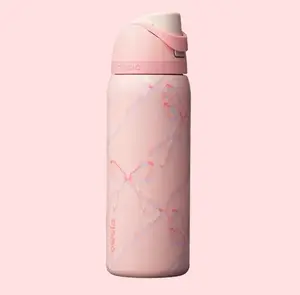 Owala FreeSip Sugar Plum Fairy 32oz Water Bottle Holiday Collection Pink