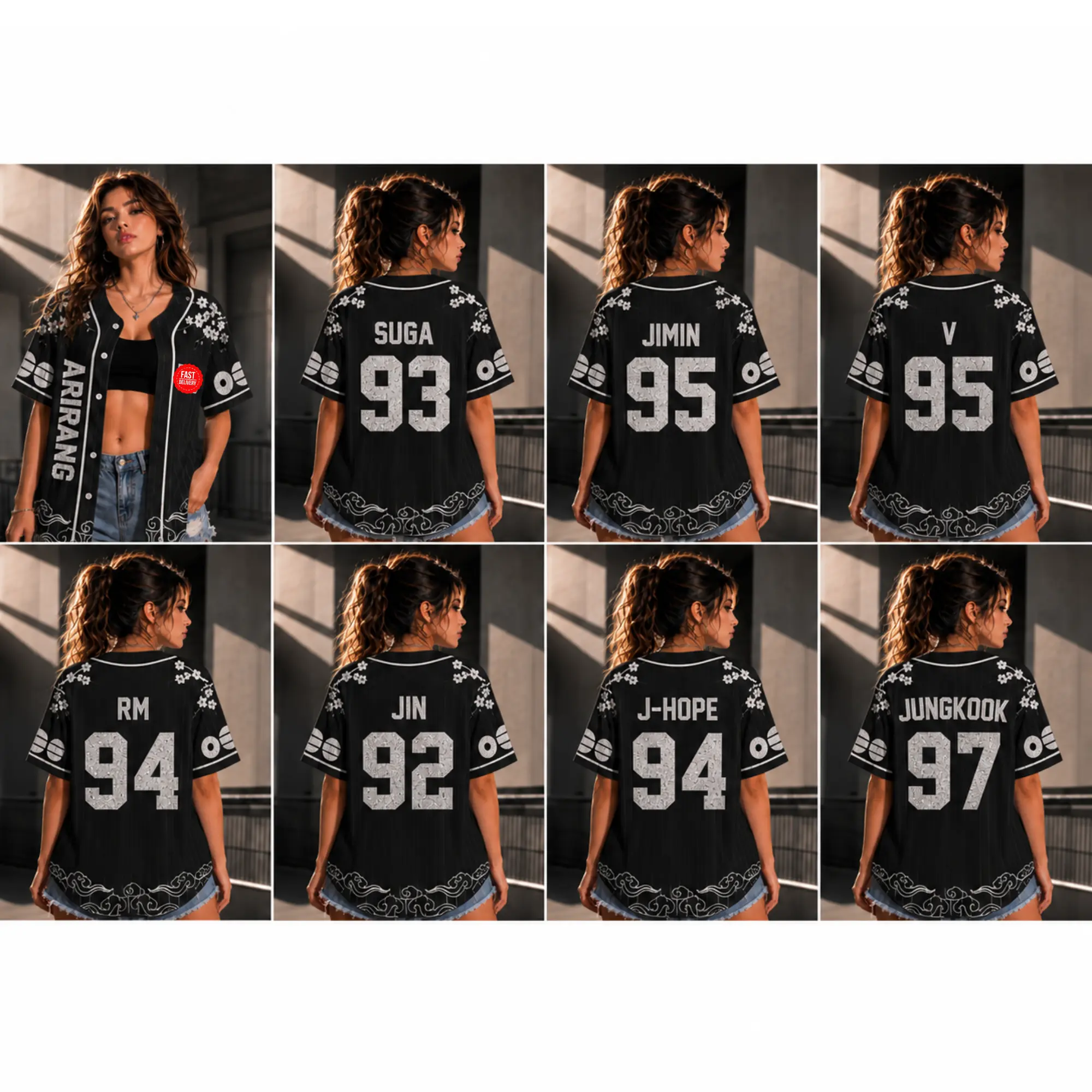 Arirang Tour Baseball Jersey, Custom Name Number Jersey, Kpop Concert Baseball Jersey, World Tour Fan Shirt