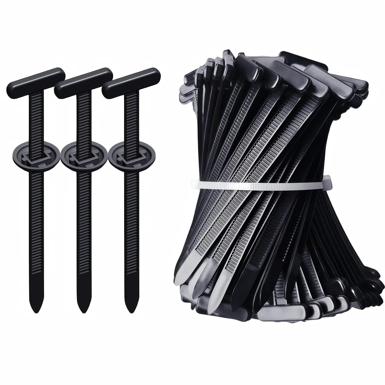 TOOLAZO 2026 Upgraded Automotive Zip Ties – Heavy Duty Self-Locking Reusable Nylon Cable Fasteners for Car Wiring, Auto Repair, Electrical Cables, Engine Bay, and Workshop Use – Ideal for Mechanics & DIYers Stainless Steel Nylon Insert Locknuts