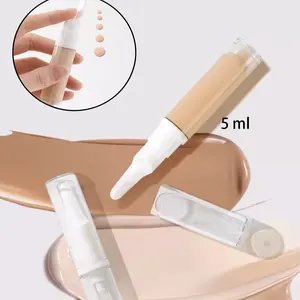 5ml Liquid Foundation Bottle,Dispensing Pen Vacuum Anti Oxidation Pressed Duck Mouth Travel Portable Sample Lotion Face Cream,Cosmetic Lip Gloss Container Applicators Eyelash Growth Liquid Tube, Cosmetic Lip Gloss Applicators, Eyelash Growth Serum Tube