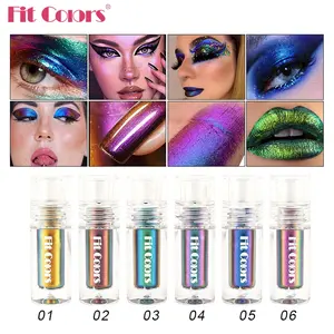 Fit Colors Optical Chameleon Glitter Shimmer Eyeshadow Liquid Set, 3pcs High Pigment Long-Lasting Eye Makeup, Holiday Gift Idea for Women & Girls