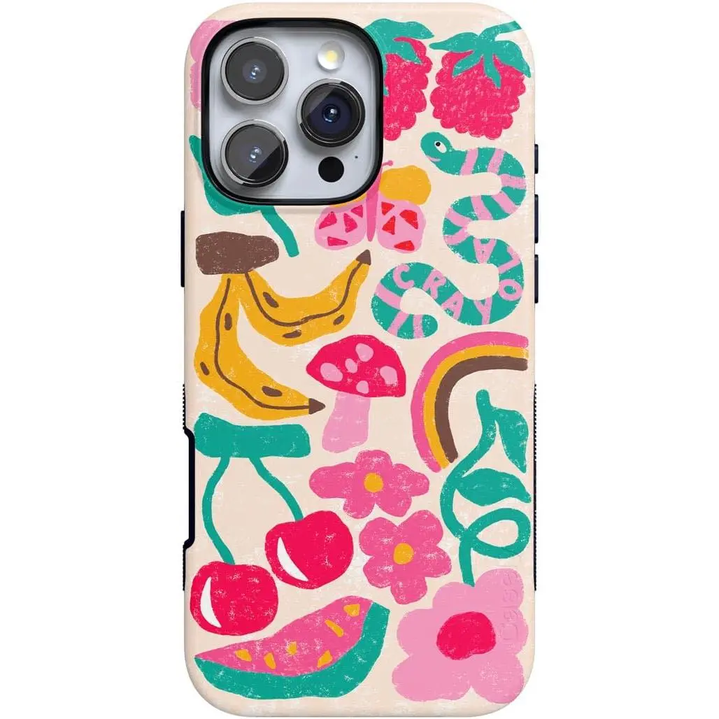 Casely iPhone 16 Pro Case | Doodle Bug | Crayola Crayon | Bold Protective Design | Compatible with MagSafe