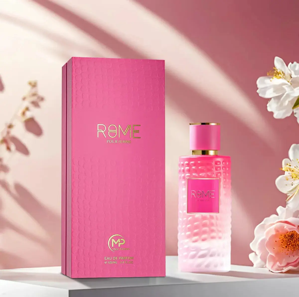 Rome Pour Femme Eau de Parfum for Women, Floral Fruity Fragrance with Aromatic Bergamot, Blackcurrant, and Vanilla, 100ML (3.4oz), Aromatic Bergamot Women's Fragrance, Bergamot Scented Women's Fragrance