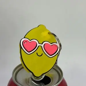 Lemon Pop Can Opener/ Soda Tab Opener Keychain
