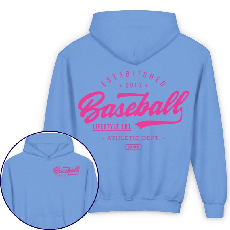 Baseball LifeStyle 101 Established Youth and Adult Hoodie, baseball