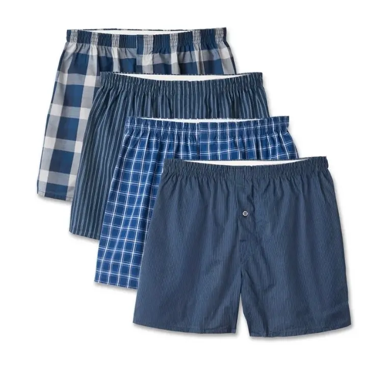 Fruit of the Loom Men's Premium Cotton Boxer Briefs - Tag-Free, Smooth Fabric, Colorful Fruit Prints, Comfortable Soft Menswear