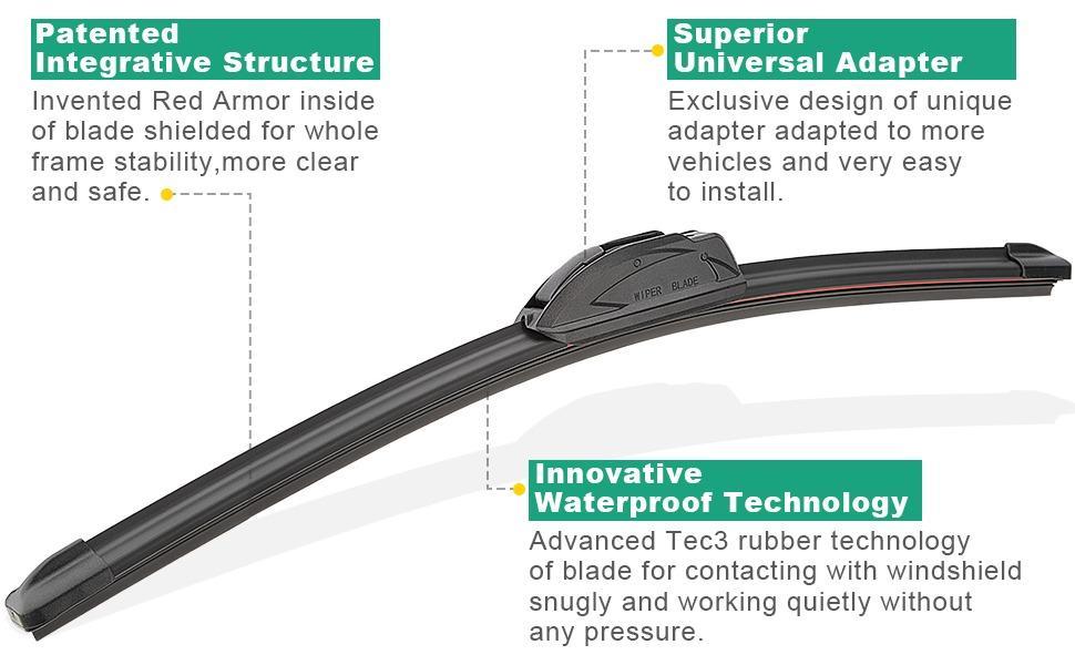 DIBMS Windshield Wiper Blade Replacement for Hyundai Palisade 2020-2025 | Fits LEXUS GX460 2011-2023, Toyota Grand Highlander 2024-2025, Palisade 2020-2025, 26"+20" Front & 12" Rear 3-Piece Set