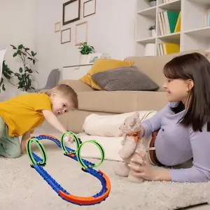 Slot Car Race Track Set with 1 High Speed Car Controller Racing Game Electric Remote Control Track Learning Toy for Kids Boys Girls Ages 3-12 Years Old Birthday Gifts toys race tracks for kids ages 4-8 boys toys toys