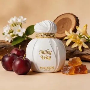 MAISON ASRAR Milky Way Neutral Oriental Cuisine, Cream Cuisine Floral Wood Flavor, 3.4oz100ml