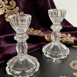 Natural crystal sphere glass holder