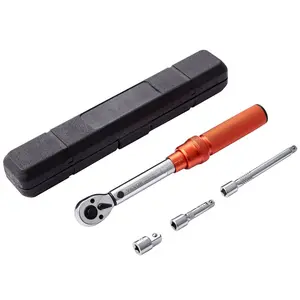 VEVOR Torque Wrench, 1/4-inch Drive Click Torque Wrench 20-200in. lb/3-23n. m, Dual-Direction Adjustable Torque Wrench Set, Mechanical Dual Range Scales Torque Wrench Kit with Adapters Extension Rod