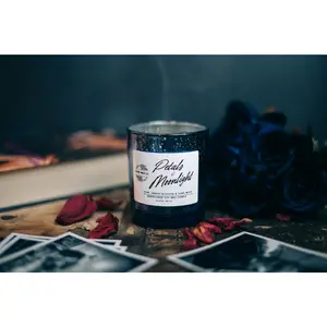 Petals & Moonlight Candle - Floral Scented Soy Candle | Story Wick Co