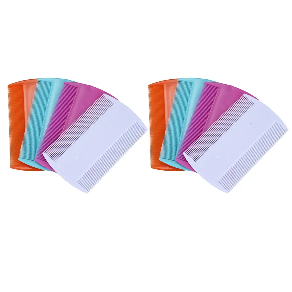 8Pcs Flea Lice Combs, Double Sided Pet Flea Combs, Cat Dog Pet Grooming Fine Tooth Hair Combs
