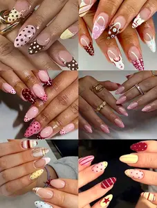 144pcs (6 Assorted Designs) Nail Kit