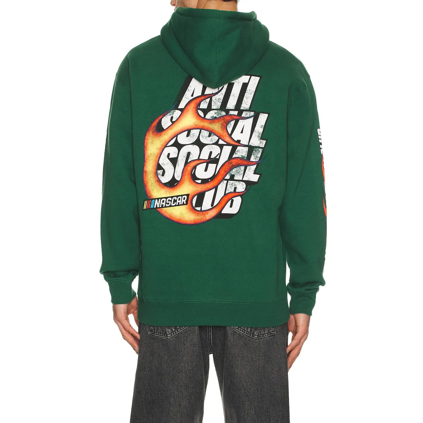 Anti Social Social Club x Nascar Daytona Hoodie in Green Unisex