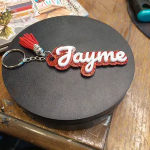Personalized Acrylic Name Keychain