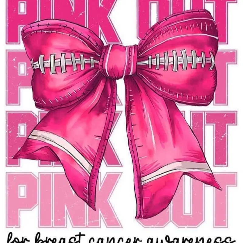 Pink Out Breast Cancer Print - Simple Impactful Symbol for Breast Cancer Awareness Efforts