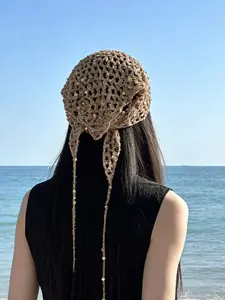 Sequin Triangle Head Scarf – Y2K Sparkly Bandana for Women