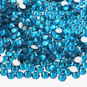 Peacock Blue Zircon Glass Rhinestones