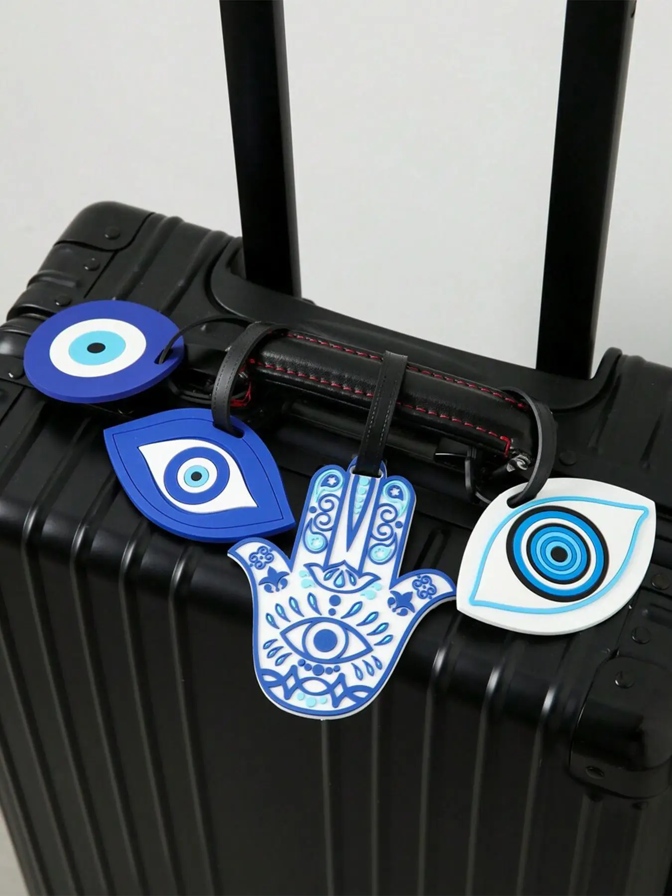 Creative Hand & Eye Pattern Luggage Tag, Portable Luggage Tag, Travel Accessories for Avoiding Loss, Luggage Tags for Travel Suitcases, Handbags, Bag