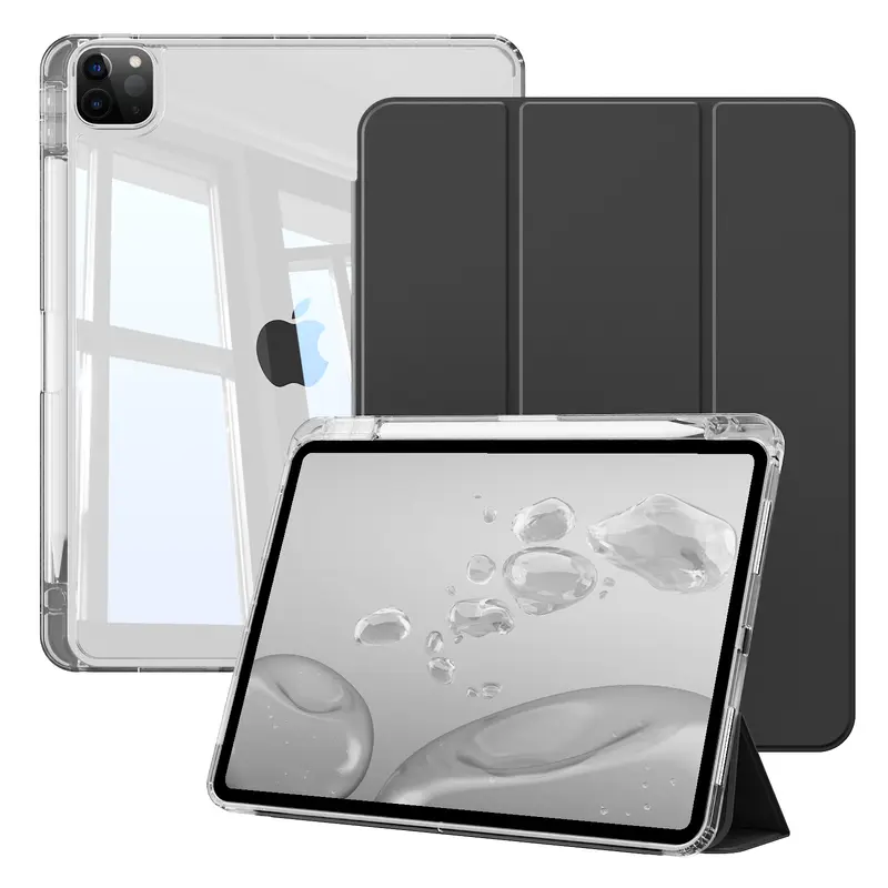 Kenke Magnetic Detachable Tablet Case DIY Clear Back Auto Sleep/Wake with Pencil Holder for iPad 11th Gen 11", Air 6th/7th Gen 11", 10th Gen 10.9", Air 4th/5th Gen 10.9", 7th/8th/9th Gen 10.2", Cover, Accessories,ipad case