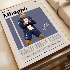 [Unframe Poster] Kylian Mbappe PSG Real Madrid France Superstar Football Print Sports Artwork
