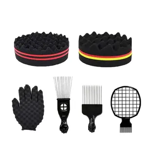 6Pcs African Net Sponge Exfoliating Glove Set, High Elastic Nylon Bath Net, Quick Dry Deep Cleansing Exfoliating Scrub Towel for Adults Teens