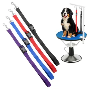 PETAXCELL Pet Dog Grooming Loops, Adjustable Nylon Table Arm Extender Belly Strap Restraint Leash 4pcs, Intended for Fixed Dog Bathing Leash Hair Cutting Washing