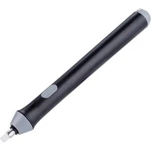 Battery Operated Electric Automatic Pencil Eraser for Drawing with 22 Refills (Black)