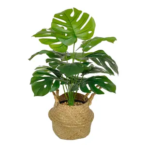 Artificial Monstera Plant: Nordic Style Home Floor Decor, Faux Tree for Wedding & Garden Landscaping