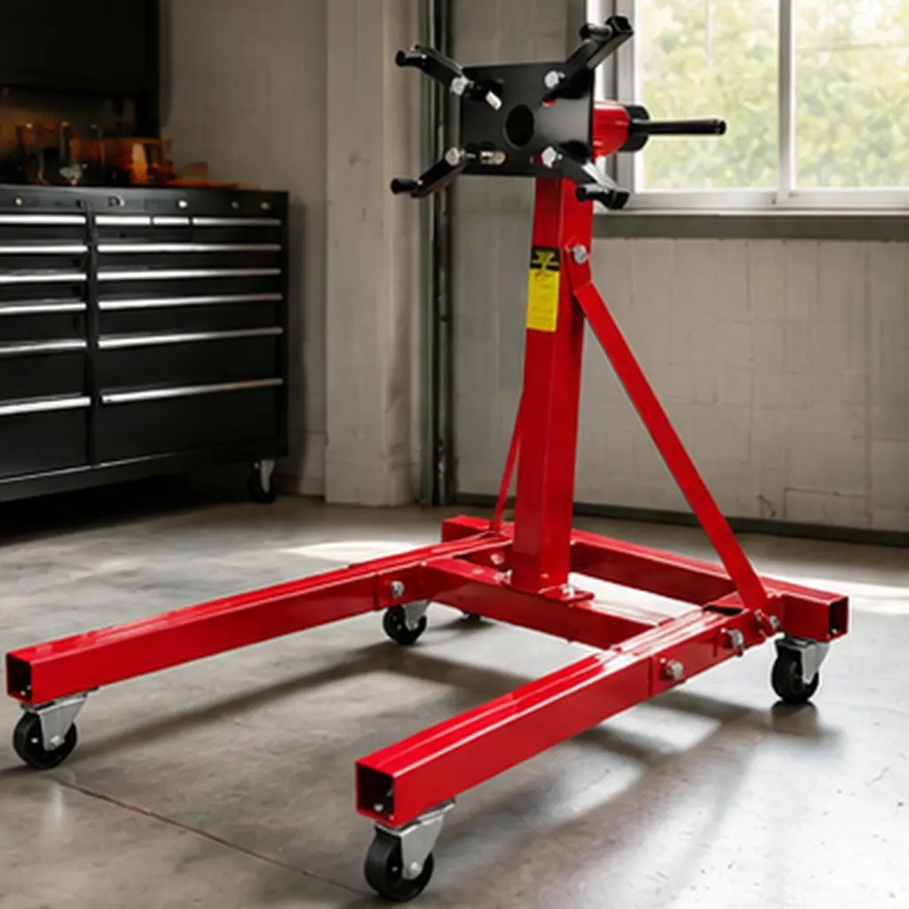 Heavy Duty Engine Stand 2000LBS Capacity 360 Degree Rotating Motorcycle Run Stand with 6 Casters Foldable Frame for Auto Repair Vehicle Maintenance Garage Workshop Red, Home Furniture and Household Product Search Terms for US Online Shopping