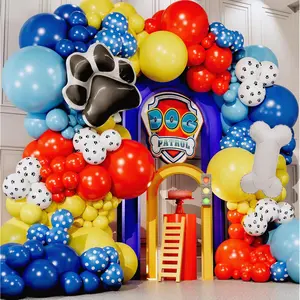 All-in-1 Paw Balloon Garland Kit with Bonus Dog Bone & Paw Print Balloons for Birthday Party Decor