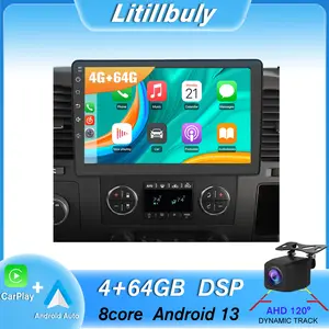 Car Stereo for GMC Chevy Silverado 2007-2013 touch screen has Android Auto Wireless Carplay, Bluetooth WIFI supports GPS Navigation