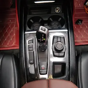 For BMW X5 F15 2014-2018 Car-Styling 3D/5D Carbon Fiber Car Interior Center Console Color Molding Sticker Decals Parts
