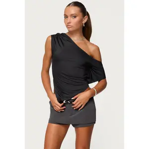 Katana Asymmetric Off Shoulder Top