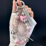 Women's Luxury Rhinestone Butterfly Charm Cellphone Lanyard Strap - Loop-Attachment Accessory with Metal, Plastic, Leather; Cute Phone Accessories, Keychain Add-On