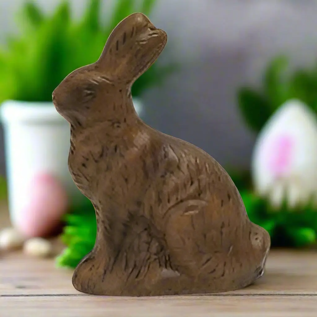 Resin Chocolate Bunny 3 1/4"