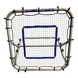 Closeoutbats 3 x 3 Rebounder Net for Baseball Softball - Portable and Adjustable - Pitching Throwing and Fielding