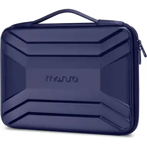 MOSISO 15-16 inch Laptop Hard Case, 15.6 inch Waterproof Shockproof Computer Bag Compatible with MacBook HP Dell, Symmetrical Trapezoid EVA Carrying Laptop Sleeve Hard Shell with Handle