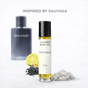Men’s Sauvage Inspired Fragrance Oil – Roll-On | Long Lasting Fresh Scent | Pocket Size