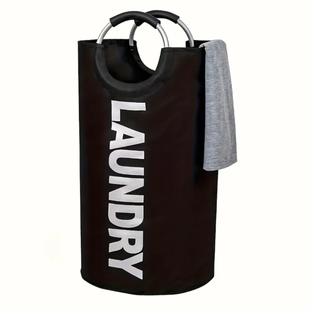 Laundry Hamper Bag Collapsible, Large Laundry Basket with Sturdy Handles, Fabric Dirty Clothes Bin for Laundry, College Dorm, Durable