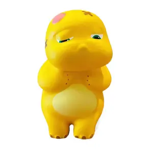 Sweet Cute Yellow Mini Milk Dragon Squeeze Toy - Soft Dinosaur Stress Reliever,Slow Rebound Fidget, Anxiety Relief & Holiday Gift for Kids & Friends