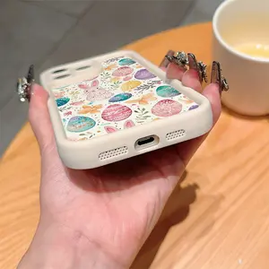 Gaozhu Antique White Easter Bunny, Egg, Floral Pattern TPU Shockproof Protective Case for Apple iPhone, suitable for iPhone 17/16/15/14/13/12/11/X/XS/XSMAX, new, fashionable, gift, personalized