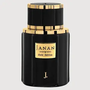 JANAN Gold Edition Eau De Parfum for Men - Fresh Woody Fragrance with Leather & Musk 100ml - Citrusy Freshness & Refined Elegance