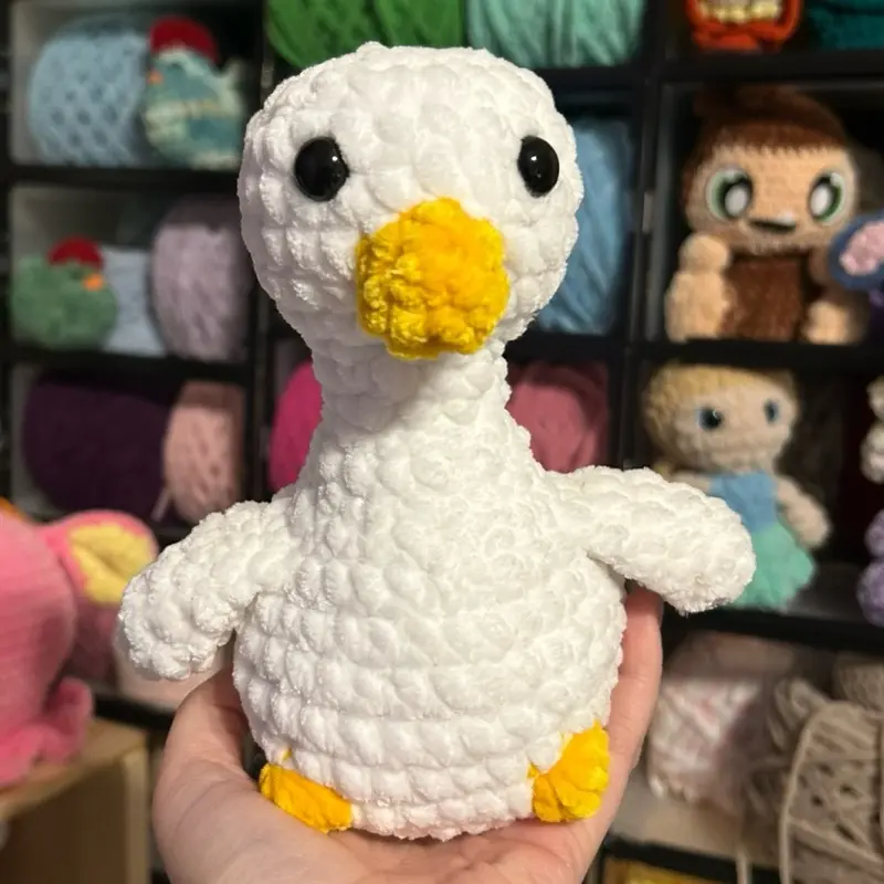Handmade Crochet Baby Goose Plushie