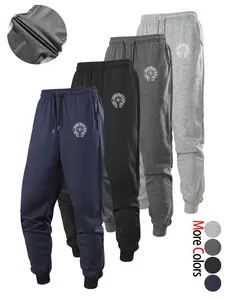 Men's Casual Fashion Essentials: Cotton-Feel Breathable, Durable, Wrinkle-Resistant Outdoor Trousers with Cuffed Legs. Plain-Coloured, Versatile Print Workwear-Style Sweatpants with Drawstring Waistband. Ideal for Daily Commuting, Running, Gym Workouts, a