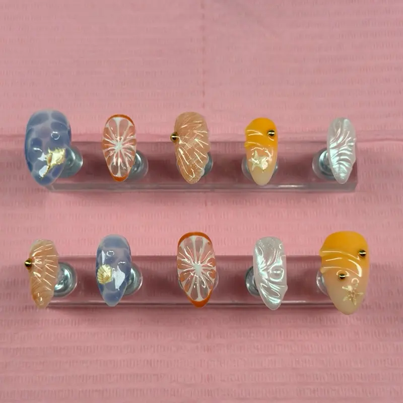 Homemade Press On Reusable Nails