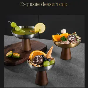 304 Stainless Steel Dessert Cup, Small Cake Container, Ice Cream Cup, Tall Glass, Pudding Cup, Sweet Treats Holder, Food Grade Material